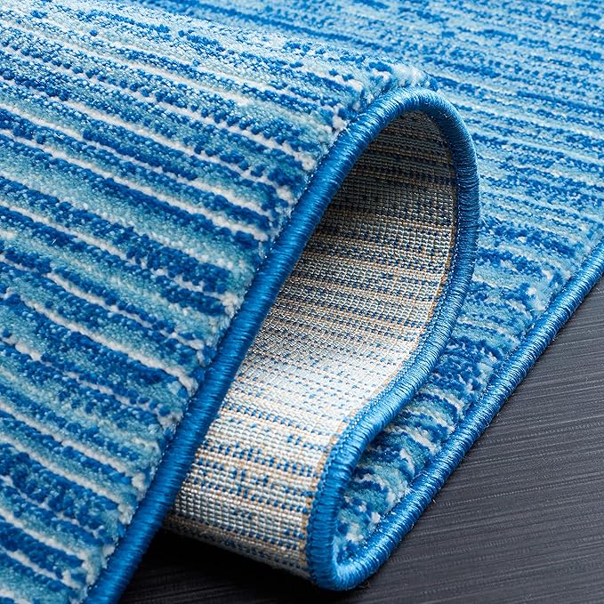 SAFAVIEH Area Rug 3x5 - Vision Collection - Blue, Modern Ombre Design, Non-Shedding & Easy to Clean, Ideal for Foyer, Entryway, Bedroom, Accent Space (VSN606M)