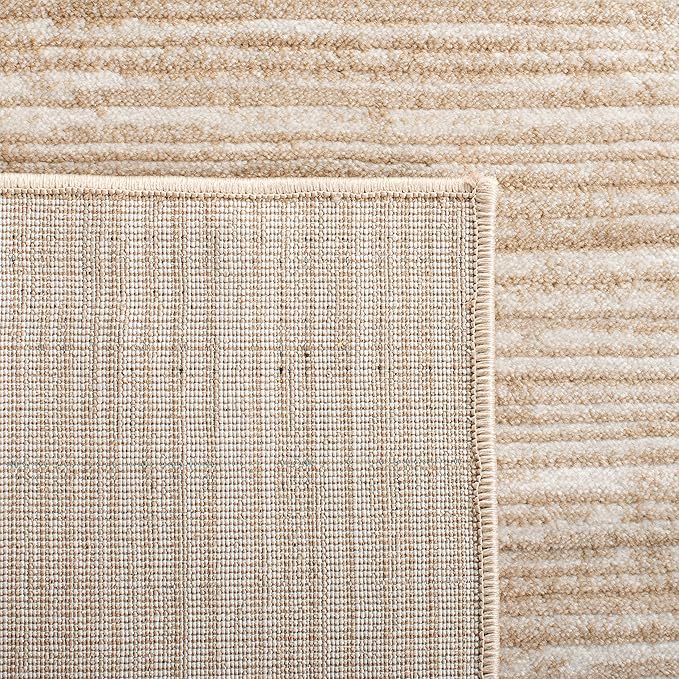 SAFAVIEH Vision Collection Area Rug - 9' x 12', Creme, Modern Ombre Tonal Chic Design, Non-Shedding & Easy Care, Ideal for High Traffic Areas in Living Room, Bedroom (VSN606F)