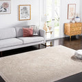 SAFAVIEH Area Rug 10' Square - Reflection Collection - Large - Beige & Cream, Non-Shedding & Easy Cleaning, Ideal for Living Room, Bedroom (RFT668A)