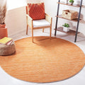 SAFAVIEH Vision Collection Area Rug - 10' Round, Orange, Modern Ombre Design, Non-Shedding & Easy to Clean, Ideal for Living Room, Bedroom, Dining Space (VSN606P)