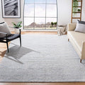 SAFAVIEH Tulum Collection Area Rug - 5' Square, Light Grey & Ivory, Moroccan Boho Tribal Design, Non-Shedding & Easy to Clean, Ideal for Living Room, Bedroom, Dining Space (TUL272F)