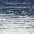 Safavieh Adirondack Collection Area Rug - 10' Square, Navy & Ivory, Modern Ombre Design, Non Shedding & Easy to Clean, Ideal for Living Room, Bedroom, Office, Dining Space (ADR113N)
