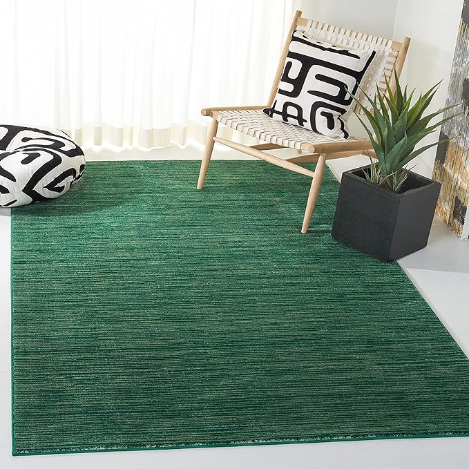 SAFAVIEH Area Rug 4x6 - Vision Collection - Dark Green, Modern Ombre Design, Non-Shedding & Easy to Clean, Ideal for Living Room, Bedroom, Dining Space (VSN606Y)