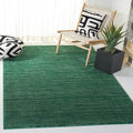 SAFAVIEH Vision Collection Area Rug - 3' Square, Dark Green, Modern Ombre Design, Non-Shedding & Easy to Clean, Ideal for Foyer, Entryway, Bedroom, Accent Space (VSN606Y)