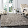 SAFAVIEH Milan Shag Collection Area Rug - 6' x 9', Grey, Solid Design, Non-Shedding & Easy Care, 2-inch Thick Ideal for High Traffic Areas in Living Room, Bedroom (SG180-8080)