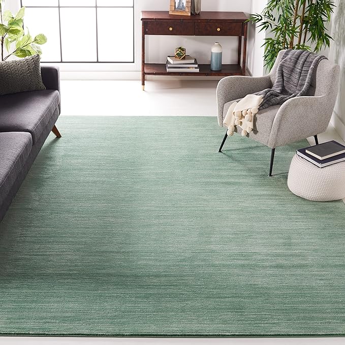 SAFAVIEH Area Rug 10x14 - Vision Collection - Large - Light Green, Modern Ombre Design, Non-Shedding & Easy to Clean, Ideal for Living Room, Bedroom, Dining Space (VSN606X)