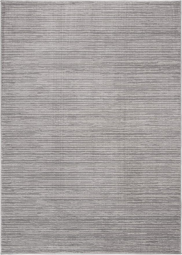 SAFAVIEH Area Rug 4x6 - Vision Collection - Silver, Modern Ombre Design, Non-Shedding & Easy to Clean, Ideal for Living Room, Bedroom, Dining Space (VSN606G)