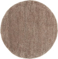 SAFAVIEH Milan Shag Collection 11' Round Dark Beige SG180 Solid Non-Shedding Living Room Bedroom Dining Room Entryway Plush 2-inch Thick Area Rug