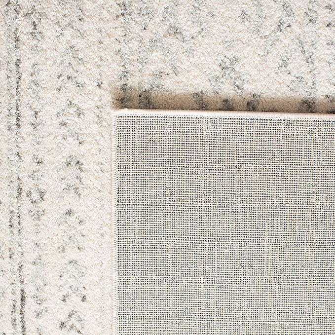 SAFAVIEH Area Rug 10x13 - Tulum Collection - Large - Ivory & Grey, Moroccan Boho Tribal Design, Non-Shedding & Easy to Clean, Ideal for Living Room, Bedroom, Dining Space (TUL272A)
