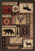 Mayberry Rug Patchwork Area Rug, 2'3"x3'3", Multi