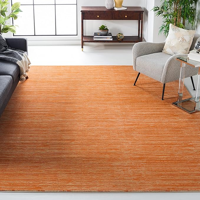 SAFAVIEH Area Rug 8x10 - Vision Collection - Large - Orange, Modern Ombre Design, Non-Shedding & Easy to Clean, Ideal for Living Room, Bedroom, Dining Space (VSN606P)