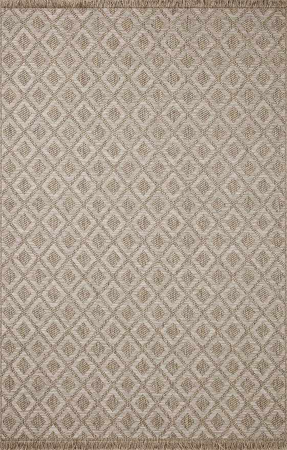 Loloi Dawn Collection Indoor/Outdoor DAW-07 Light Brown 2'-3" x 10'-0" Runner Rug