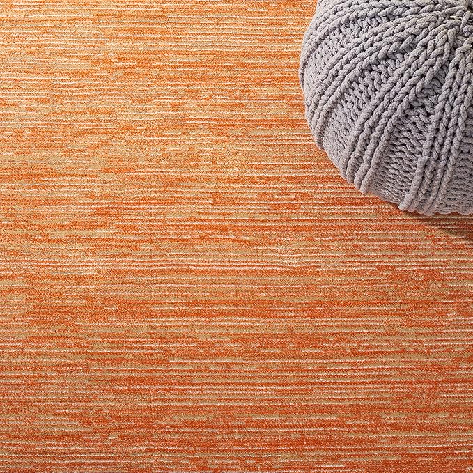 SAFAVIEH Area Rug 3x5 - Vision Collection - Orange, Modern Ombre Design, Non-Shedding & Easy to Clean, Ideal for Foyer, Entryway, Bedroom, Accent Space (VSN606P)