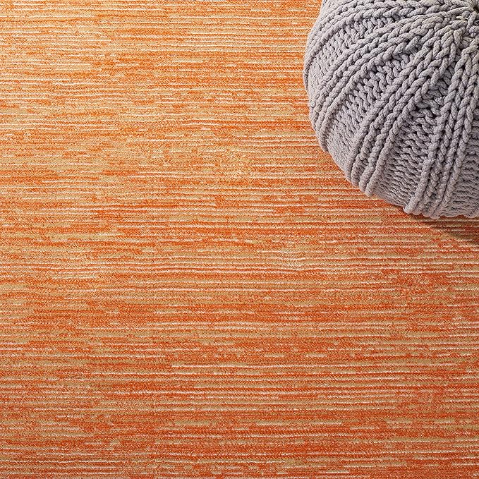 SAFAVIEH Area Rug 9x12 - Vision Collection - Large - Orange, Modern Ombre Design, Non-Shedding & Easy to Clean, Ideal for Living Room, Bedroom, Dining Space (VSN606P)