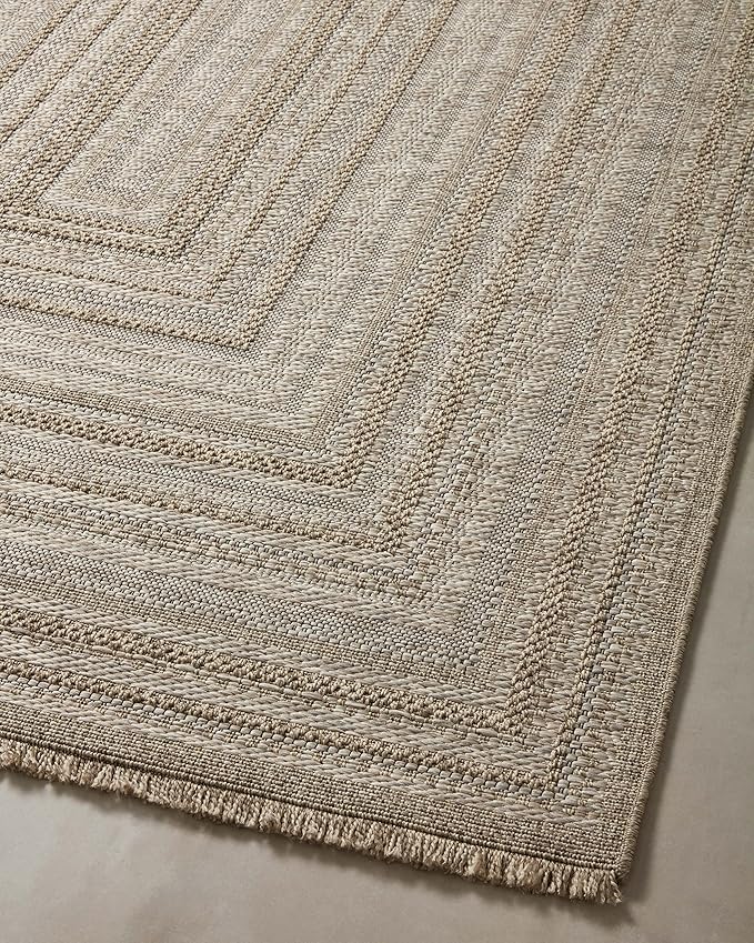 Loloi Dawn Collection Indoor/Outdoor DAW-01 Natural 6'-4" x 9'-2" Area Rug
