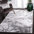 SAFAVIEH Craft Collection Area Rug - 6'7" x 9', Grey & Green, Modern Abstract Design, Non-Shedding & Easy Care, Ideal for High Traffic Areas in Living Room, Bedroom (CFT877Y)