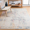 SAFAVIEH Area Rug 6x9 - Tulum Collection - Ivory & Blue, Moroccan Boho Tribal Design, Non-Shedding & Easy to Clean, Ideal for Living Room, Bedroom, Dining Space (TUL272C)