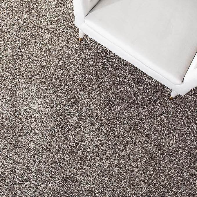 SAFAVIEH Milan Shag Collection Runner Rug - 2' x 20', Grey, Solid Design, Non-Shedding & Easy Care, 2-inch Thick Ideal for High Traffic Areas in Living Room, Bedroom (SG180-8080)