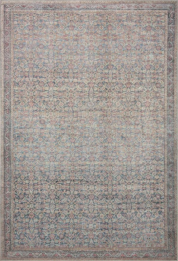Loloi Adrian Collection ADR-04 Denim/Multi 2'-3" x 3'-9", .19" Thick Accent Rug