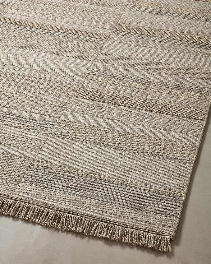 Loloi Dawn Collection Indoor/Outdoor DAW-03 Brown 8'-10" x 12'-2" Area Rug