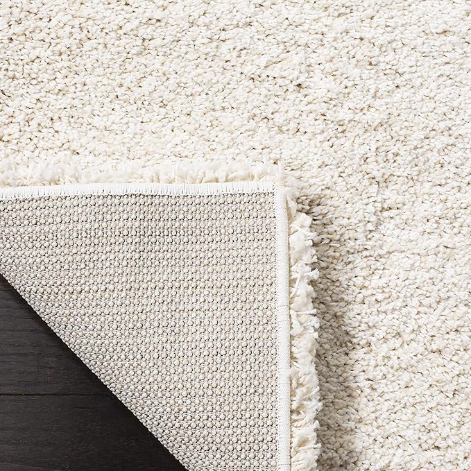 SAFAVIEH Milan Shag Collection Accent Rug - 2' x 3', Ivory, Non-Shedding & Easy Care, 2-inch Thick, Ideal for The Living Room, Dining Room, Bedroom (SG180-1212-2)