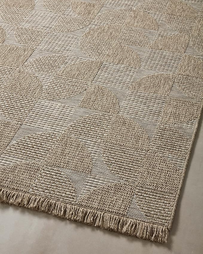 Loloi Dawn Collection Indoor/Outdoor DAW-08 Beige 6'-4" x 9'-2" Area Rug