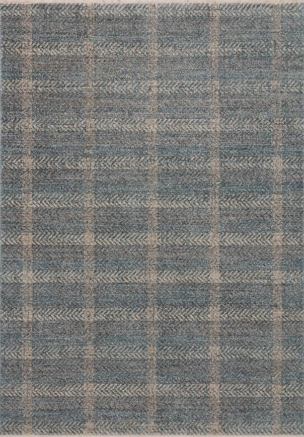 Loloi Angela Rose Ember Collection EMB-03 Blue/Beige 9'-6" x 13'-1" Area Rug