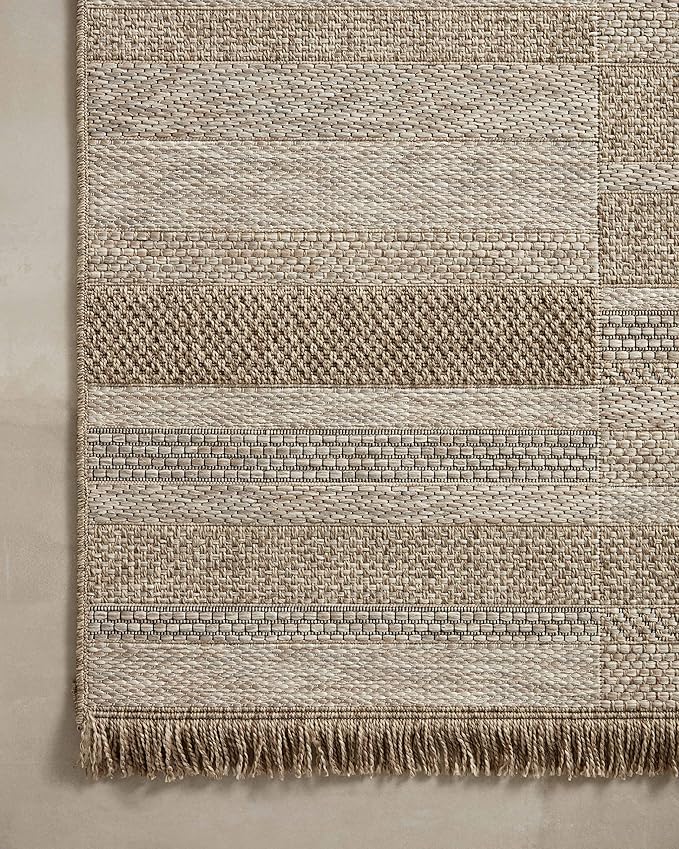 Loloi Dawn Collection Indoor/Outdoor DAW-03 Brown 8'-10" x 12'-2" Area Rug
