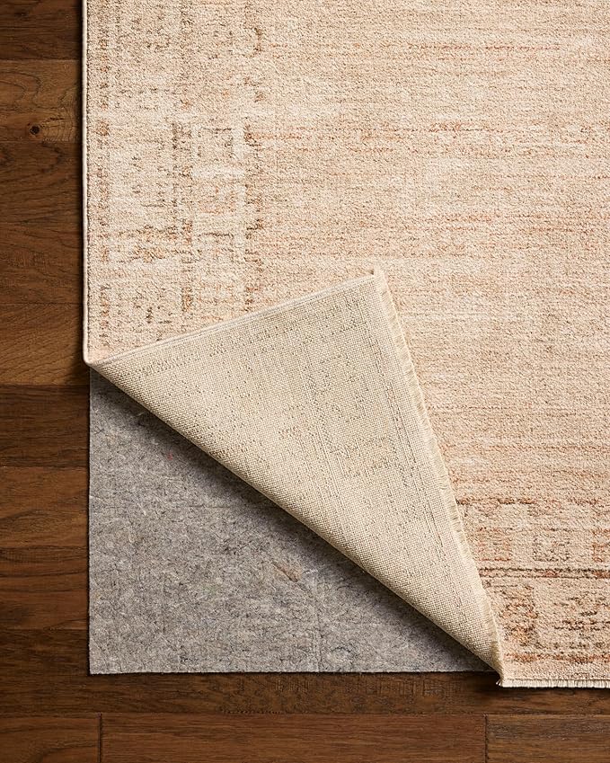 Loloi Chris Loves Julia Palma Collection PLM-02 Spice/Natural 3'-6" x 5'-6" Accent Rug Vintage Style Boho Living Room Bedroom Carpet