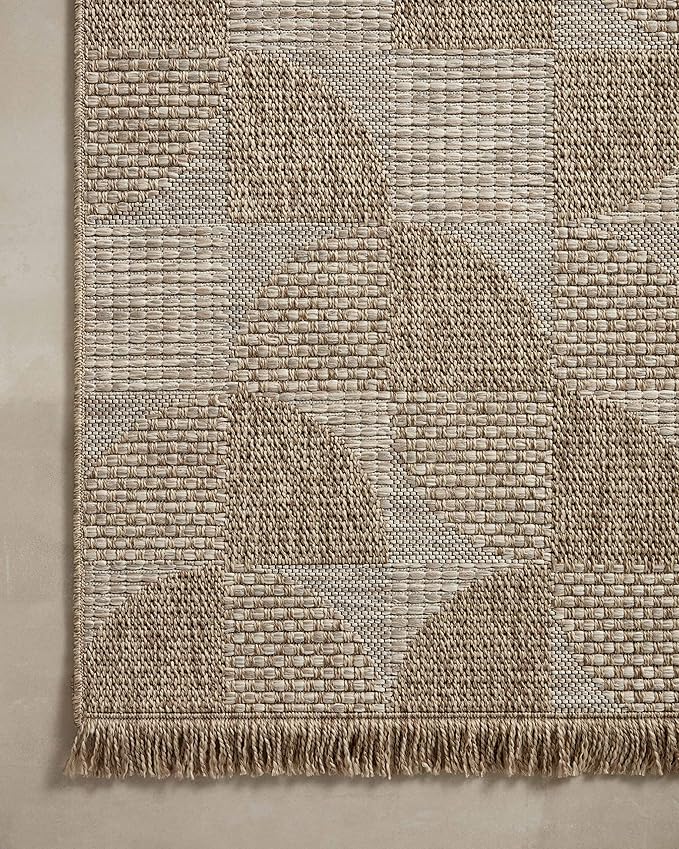 Loloi Dawn Collection Indoor/Outdoor DAW-08 Beige 8'-10" x 12'-2" Area Rug
