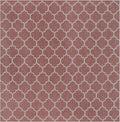 Unique Loom Outdoor Trellis Collection Area Rug - Trellis (Square 13' 0" x 13' 0", Rust Red/ Ivory)