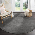 SAFAVIEH Vision Collection Area Rug - 4' Round, Grey, Modern Ombre Design, Non-Shedding & Easy to Clean, Ideal for Living Room, Bedroom, Dining Space (VSN606D)