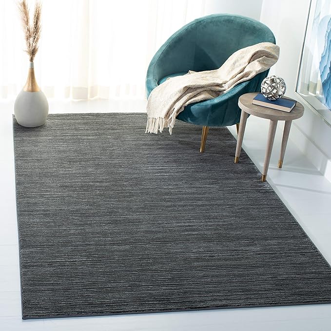 SAFAVIEH Vision Collection Area Rug - 5'1" x 7'6", Grey, Modern Ombre Design, Non-Shedding & Easy to Clean, Ideal for Living Room, Bedroom, Dining Space (VSN606D)