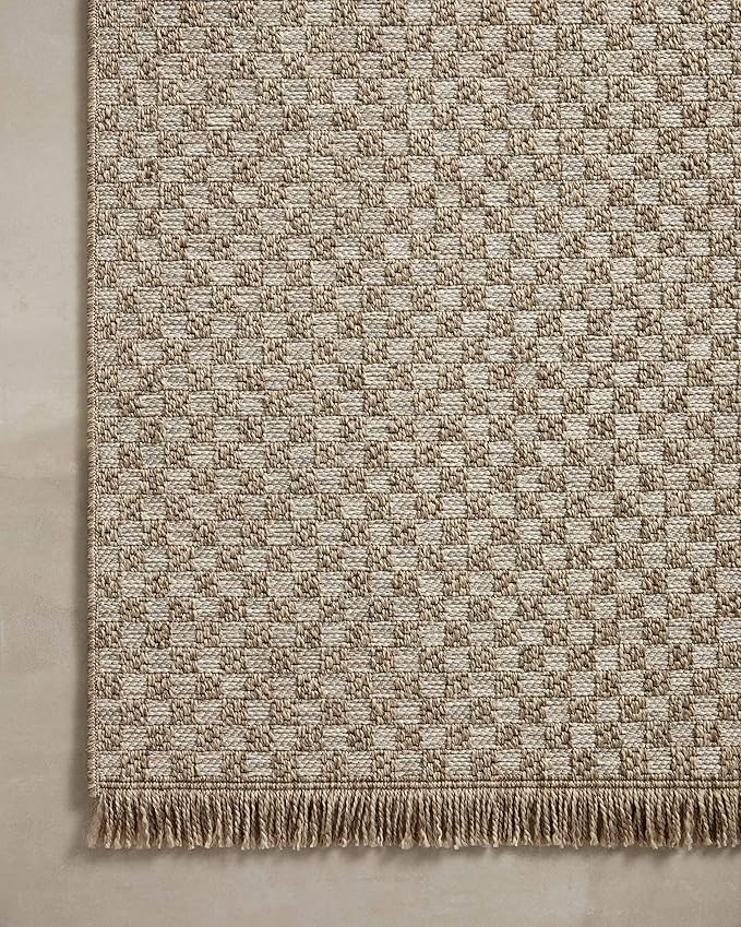Loloi Dawn Collection Indoor/Outdoor DAW-02 Tan 7'-8" x 10' Area Rug