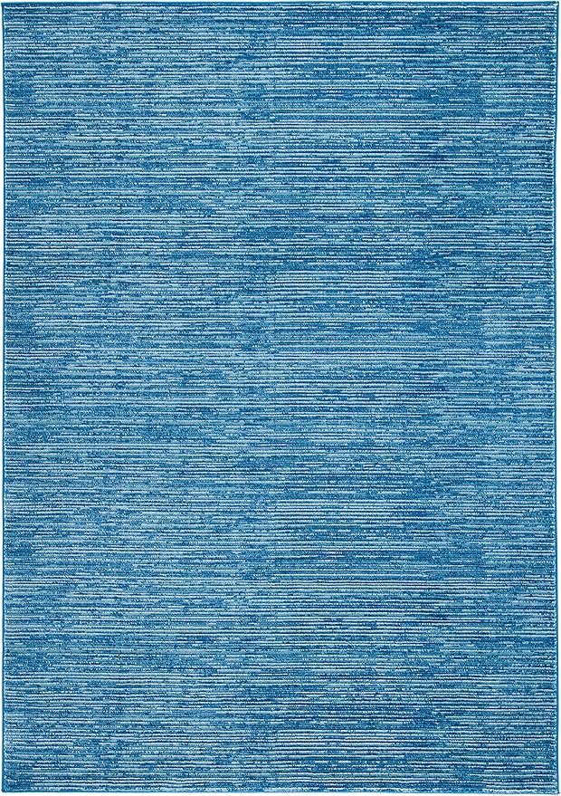 SAFAVIEH Vision Collection Area Rug - 5'1" x 7'6", Blue, Modern Ombre Design, Non-Shedding & Easy to Clean, Ideal for Living Room, Bedroom, Dining Space (VSN606M)
