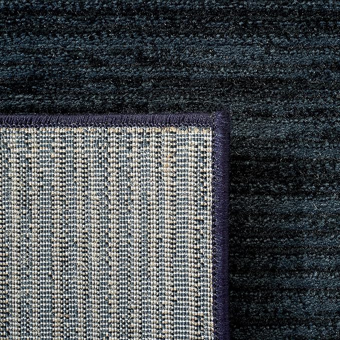 SAFAVIEH Vision Collection Area Rug - 4' Round, Black, Modern Ombre Design, Non-Shedding & Easy to Clean, Ideal for Living Room, Bedroom, Dining Space (VSN606Z)