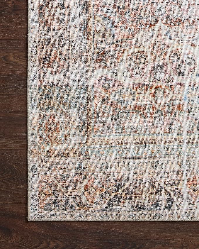 Loloi Adrian Collection ADR-05 Sunset/Charcoal 3'-6" x 5'-6", .19" Thick Accent Rug