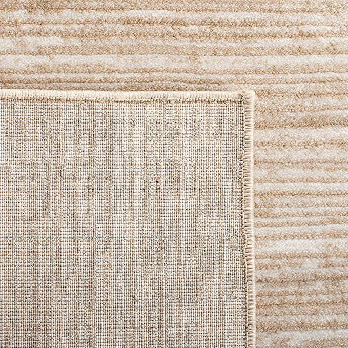 SAFAVIEH Area Rug 4x6 - Vision Collection - Cream, Modern Ombre Design, Non-Shedding & Easy to Clean, Ideal for Living Room, Bedroom, Dining Space (VSN606F)