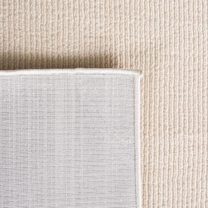 SAFAVIEH Revive Collection Accent Rug - 4' x 6', Ivory, Solid Design, Non-Shedding & Easy Care, Ideal for High Traffic Areas in Entryway, Living Room, Bedroom (REV102A)