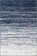 SAFAVIEH Adirondack Collection Accent Rug - 2'6" x 4', Navy & Ivory, Modern Ombre Design, Non Shedding & Easy to Clean, Ideal for Front Door, Kitchen, Entryway, Accent Space (ADR113N)