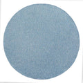 TOWN & COUNTRY BASICS Pax Herringbone Textured Solid Everwash® Washable Area Rug, Low Pile, Non-Slip Backing, Easy Clean Pet & Family Friendly Rug, Blue, 8' Round
