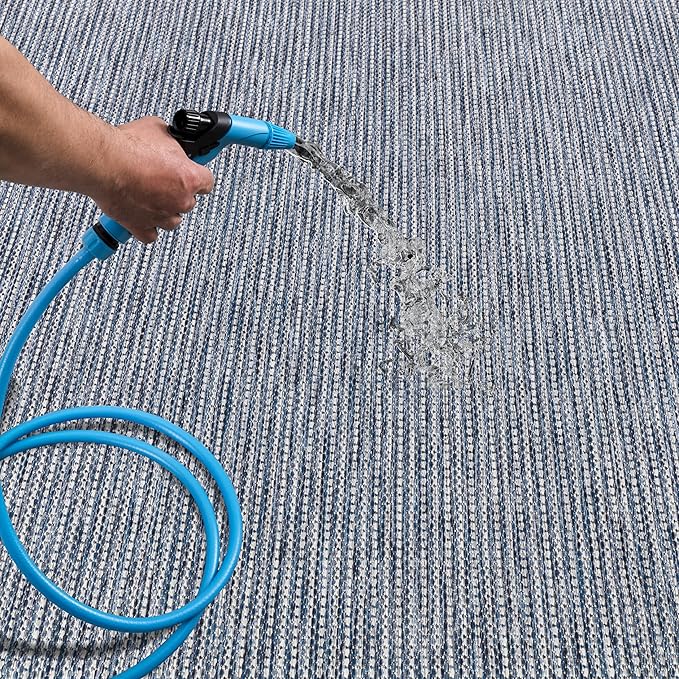 Keen Home Design Terrace Outdoor Runner Rug - 2x8 Washable Indoor/Outdoor Rug for Patio, Kitchen, Balcony, Beach, Garden, Deck and Porch, Size: 2'2"x7'7"