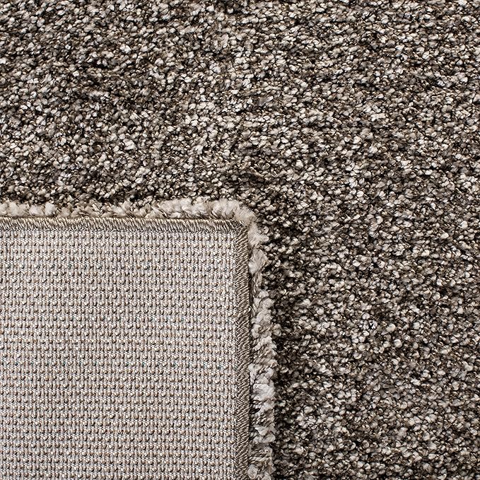 SAFAVIEH Milan Shag Collection X-Large Area Rug - 11' x 16', Grey, Solid Design, Non-Shedding & Easy Care, 2-inch Thick Ideal for High Traffic Areas in Living Room, Bedroom (SG180-8080)