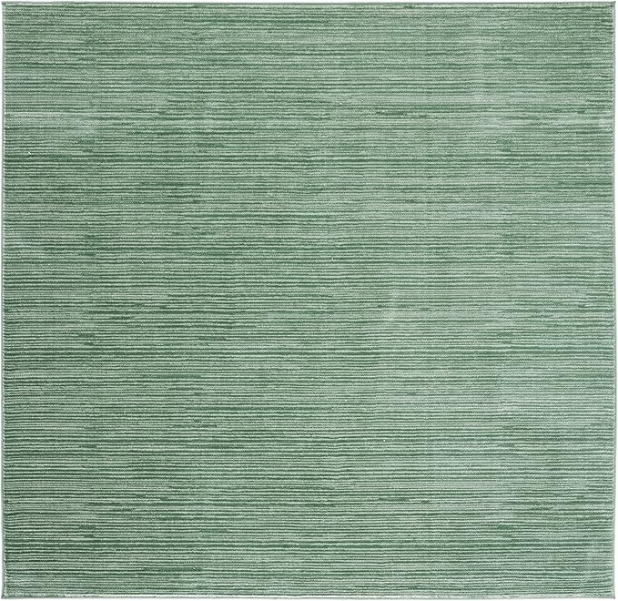 SAFAVIEH Vision Collection Area Rug - 6'7" Square, Light Green, Modern Ombre Design, Non-Shedding & Easy to Clean, Ideal for Living Room, Bedroom, Dining Space (VSN606X)