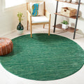SAFAVIEH Vision Collection Area Rug - 4' Round, Dark Green, Modern Ombre Design, Non-Shedding & Easy to Clean, Ideal for Living Room, Bedroom, Dining Space (VSN606Y)