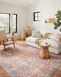 Loloi Adrian Collection ADR-02 Rust/Denim 7'-6" x 9'-6", .19" Thick Area Rug