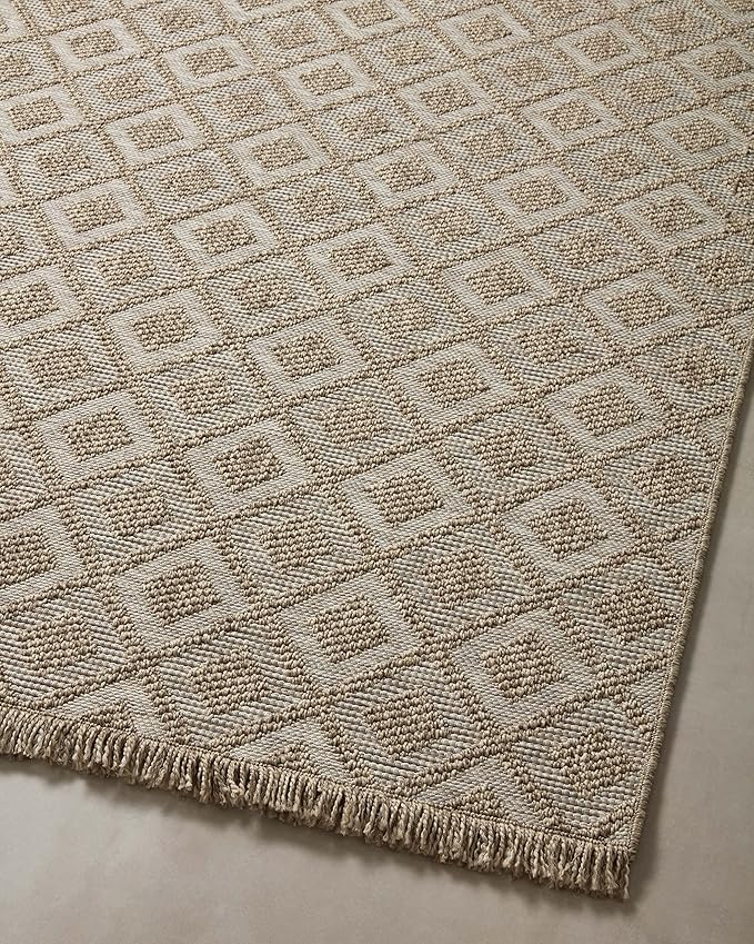 Loloi Dawn Collection Indoor/Outdoor DAW-07 Light Brown 2'-3" x 10'-0" Runner Rug
