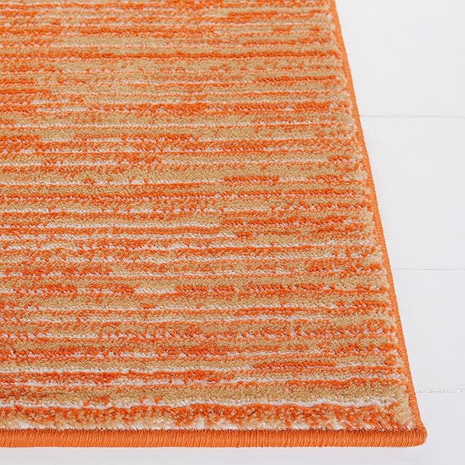 SAFAVIEH Area Rug 3x5 - Vision Collection - Orange, Modern Ombre Design, Non-Shedding & Easy to Clean, Ideal for Foyer, Entryway, Bedroom, Accent Space (VSN606P)