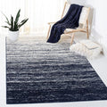 SAFAVIEH Adirondack Collection Area Rug - 5'5" x 7'7", Navy & Ivory, Modern Ombre Design, Non Shedding & Easy to Clean, Ideal for Living Room, Bedroom, Office, Dining Space (ADR113N)