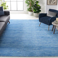 SAFAVIEH Vision Collection Area Rug - 5' Square, Blue, Modern Ombre Design, Non-Shedding & Easy to Clean, Ideal for Living Room, Bedroom, Dining Space (VSN606M)